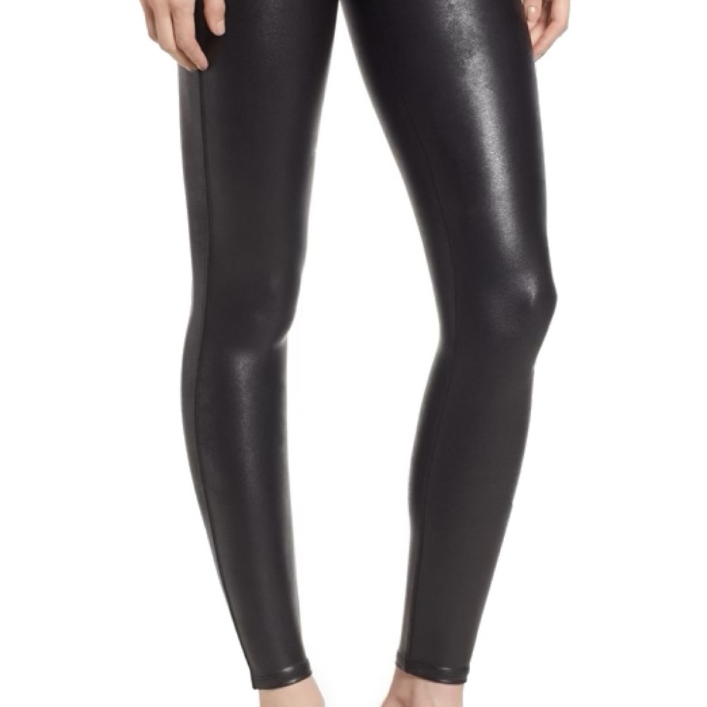 SPANX Glossy Black Leggings